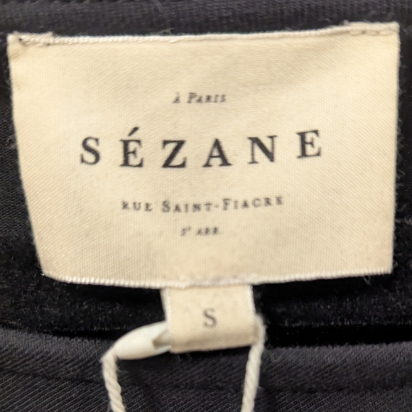 NWT Sézane Black Pippa Dress - Picture 6 of 6